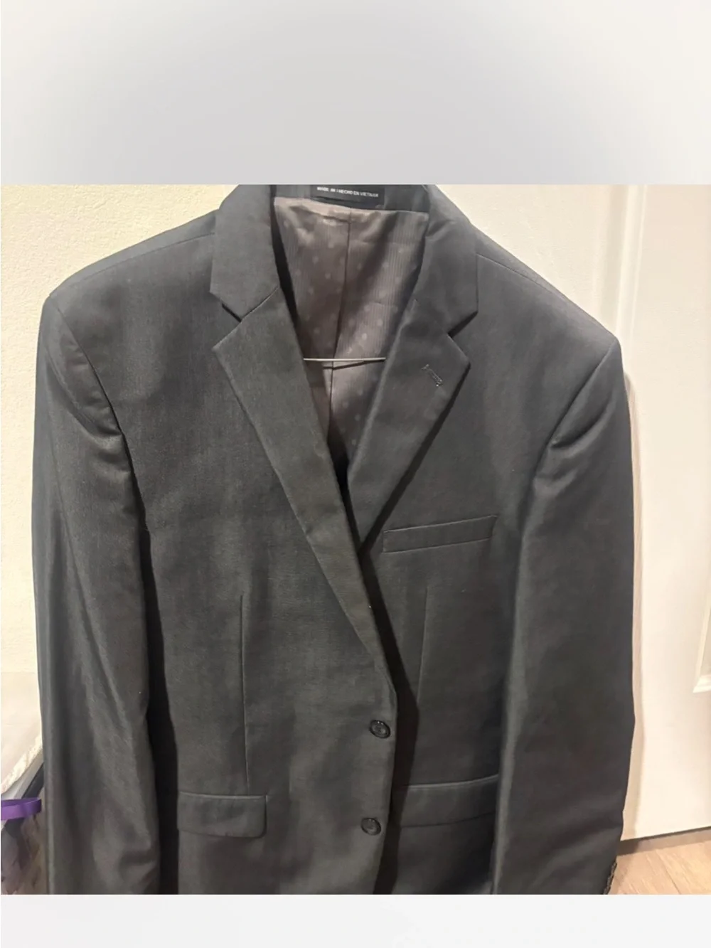 Classic Men's Black Two-Button Blazer